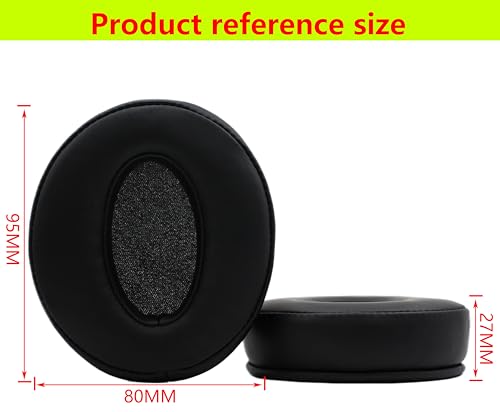 Replacement Ear Pads Compatible with Sennheiser HD4.50 Black | for Sennheiser HD4.50BT/HD4.50BTNC/HD4.50SE/HD4.40/HD4.30G/HD4.20S/HD458BT/HD450/HD450BT/HD400S/HD350BT headphones - color: Black