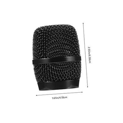 Microphone Metal Ball Head Replacement Part for Wireless Mics Pop Filter Sponge Mesh Cover