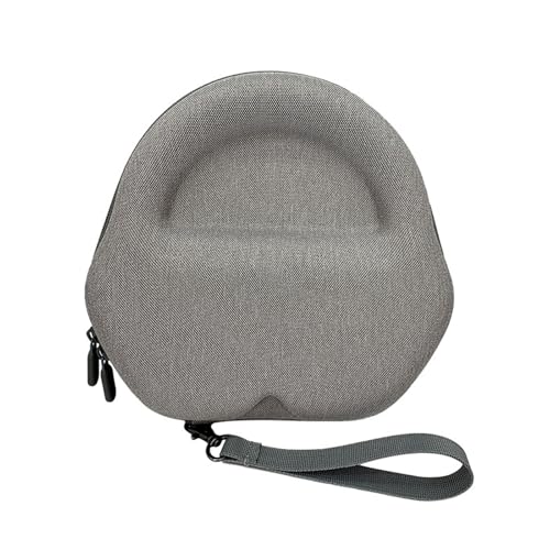 Shockproof Travel Storage Bag for Over Ear Headphones Water Resistant Foam Hard Shell with Interior Padding - color: Gray