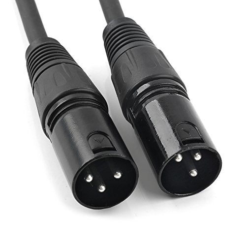 XLR Splitter Cable, 1 Female to 2 Male Patch Microphone Cable XLR Y Splitter Cable Balanced Splitter Cord (3 Pin Male to 1 Female)- 1.5 Feet - size: 1.6 Feet