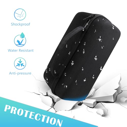 BOVKE Carrying Case for Bushnell Golf Wingman HD GPS Speaker, Portable Golf GPS Speaker Travel Storage Holder, Golfs Bluetooth Speaker Bag Organizer for Charging Cable Accessories, Black