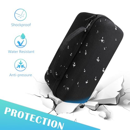 BOVKE Carrying Case for Bushnell Golf Wingman HD GPS Speaker, Portable Golf GPS Speaker Travel Storage Holder, Golfs Bluetooth Speaker Bag Organizer for Charging Cable Accessories, Black