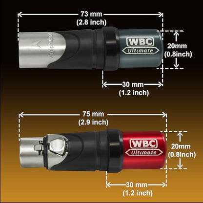 WORLDS BEST CABLES - Ultimate - 3 Foot - Premium Audiophile XLR Cable Pair | 18 AWG - Ultra-Pure OFC – Ultra-Low-Capacitance (8.5pF/ft) - Silver-plated Custom Amphenol Silver XLR - Carbon Tweed Jacket