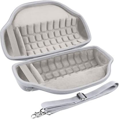 co2CREA Case for JBL Charge 6 Portable Bluetooth Speaker, White | High-Density Foam Padding, Reinforced Handle, Detachable Shoulder Strap, Compact Lightweight Design, Dust Protection - color: White Case