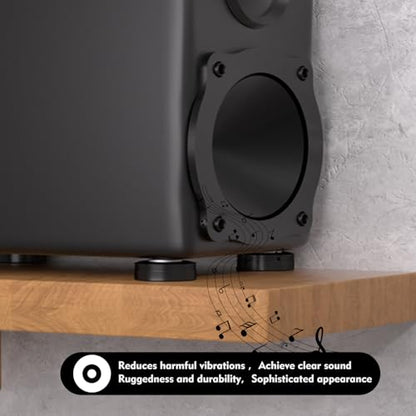 Preffair SP5020B 4Pcs HiFi Turntable Isolation Feet Speaker Foot Pads Amplifier Chassis Aluminum Isolation Feet Non-Slip Stand Feet Shock Absorber for DAC HiFi Amplifier (Stainless Steel Beads) - color: Stainless Steel Beads