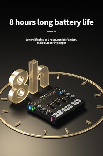 XOX Kx2 portable Streaming Audio Mixer for Pc/phone Professional Streaming live Sound Card with 48V Phantom Power,XLR and 3.5/6.5mm microphone audio interface for Podcast/Recording/singing.