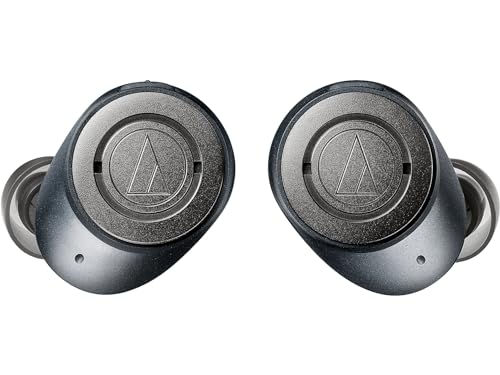 Audio-Technica ATH-ANC300TW QuietPoint Wireless Active Noise-Cancelling in-Ear Headphones, Black