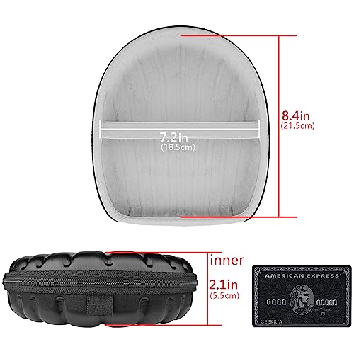 Geekria Shield Case for Foldable Headphones, Replacement Protective Hard Shell Travel Carrying Bag with Cable Storage, Compatible with Bowers & Wilkins PX7 S2/S3, Master & Dynamic MW65