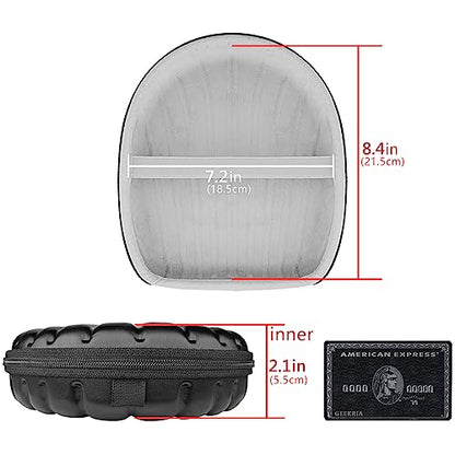 Geekria Shield Case for Foldable Headphones, Replacement Protective Hard Shell Travel Carrying Bag with Cable Storage, Compatible with Bowers & Wilkins PX7 S2/S3, Master & Dynamic MW65