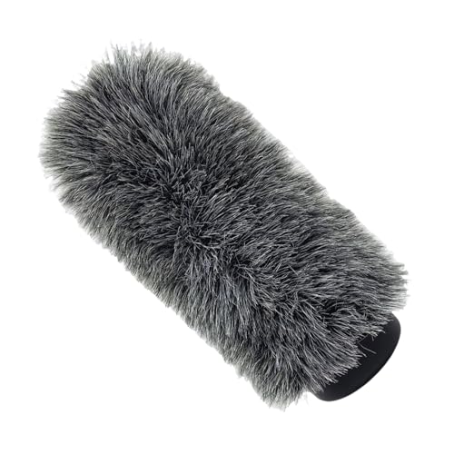 Microphone Deadcat Windscreen Compatible with NTG3 MKH416 ME66 670 1pc Artificial Furry Wind Cover Outdoor Audio Noise Reduction Muff - color: silk gray