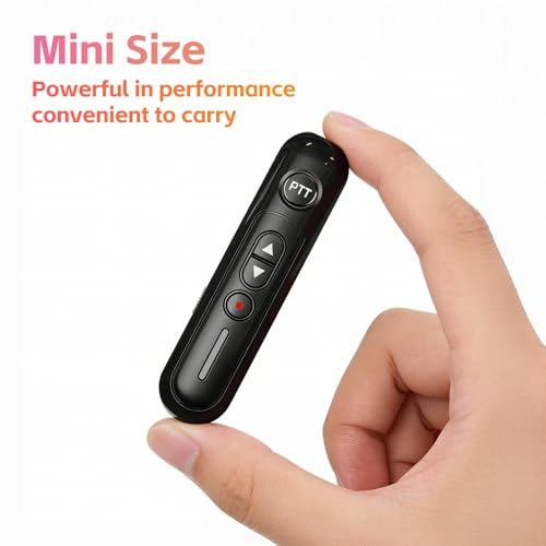 Super Mini Walkie Talkies Pro Two Way Radio with Earpieces, 8 Way Multi Unit Charger, Rechargeable Portable Communication Set for Restaurants, Hotels, Supermarkets, Team Events, Baseball, 8 Pack