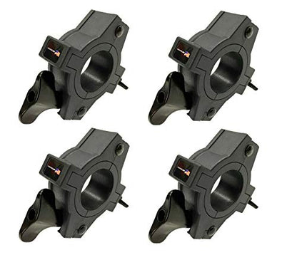 Four Pack (4) Slim 1.25" Width O Clamp DJ Stage Fits 1.5"/2" Lighting Heavy Duty Mounting for Stand/Truss