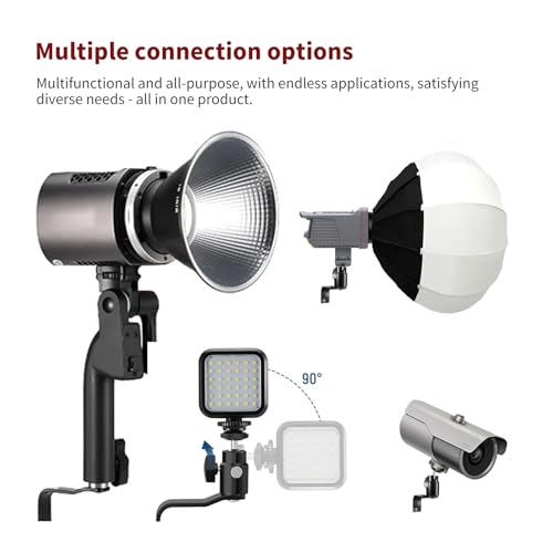 E-Shape Camera Wall Mount with 1/4" Screw and 5/8" Stud | Adjustable metal bracket for wall or ceiling use with cameras, monitors,lights, CCTV and VR base stations. - style: E Shape Wall Mount