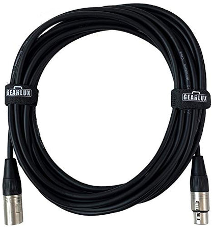 Gearlux XLR Microphone Cable, Fully Balanced, Male to Female, 10 Feet - 3 Pack - size: 10 Ft, style: 3 Pack