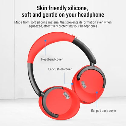 Vikye Headphone Ear Pads Covers, Ear Pads Cushions and Headband, Protector with Zipper Closure Compatible with HC905 SE Headphones