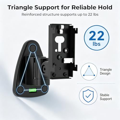 Upgraded 2 Packs Speaker Wall Mount for Bose Speaker Wall Mount Brackets for Bose WB-50, WB-50 Series II, Lifestyle, Soundtouch Series Swivel 80° Tilt 30° Adjustment Black