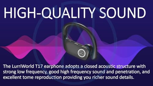 True Wireless Over The Ear earhook Earbuds BT Sports Headphones T17