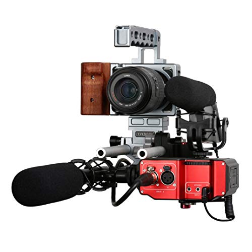Saramonic SR-PAX2 Audio Adapter for Mirrorless, DSLR & Black Magic Pocket Cameras (Red/Black)