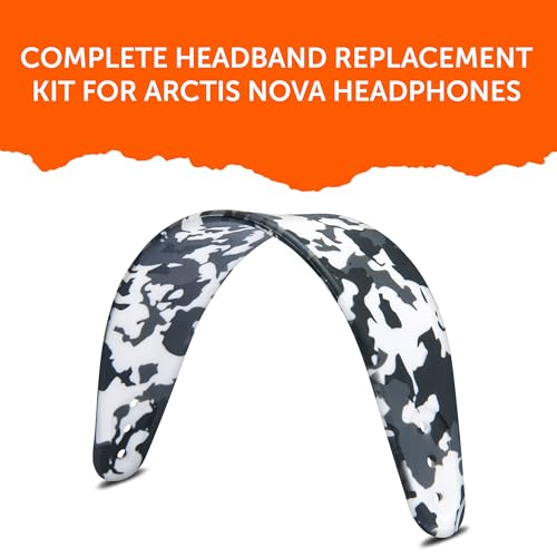 WC HeadbandZ Arctis Nova - Silicone Headband for Arctis Nova Headsets | Made by Wicked Cushions | Enhanced Flexibility, Comfort & Style, Matching Earpad Designs | Snow Camo - color: Snow Camo