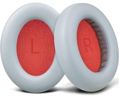 SOULWIT Professional Earpads Cushions Replacement for 1MORE SonoFlow/SonoFlow SE/SonoFlow Pro Headphones, Ear Pads with Soft Protein Leather, Noise Isolation Foam - Grey - color: Grey