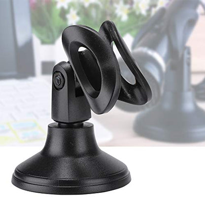 Desktop Mic Stand, Adjustable Microphone Stand Desk, ABS Table Top Microphone Stand with 3x1.6in Base, Compact Mic Holder Desktop for Network Broadcast, Sing Online, Home