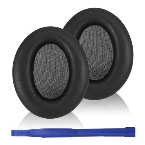 Adhiper XM3 Replacement Ear Pads for Sony WH-1000XM3 Headphones - Black | Soft Protein Leather & High-Density Memory Foam Earpads for Sony WH1000XM3, with Buckle & Install Tool, Easy to Install