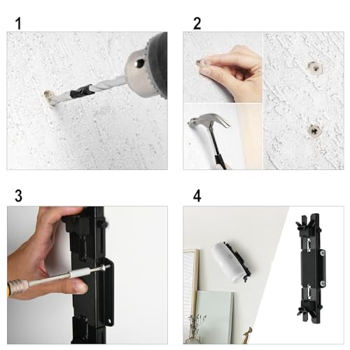 Speaker Mount Wall Ceiling Mount for JBL Charge 4/Charge 5/Flip 6/Flip 5, Wall Bracket Metal Holder for Speaker from 6.85 to 9.2 inches (Black)