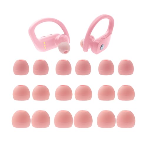 Klowcok Silicone Eartips Replacement for bmani T16 / bmanl T16 Earbuds | 9 Pairs, S/M/L, Pink