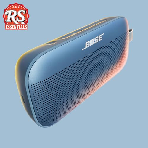 Bose SoundLink Flex Bluetooth Speaker (2nd Gen) - Portable Outdoor Speaker with Hi-Fi Audio, Waterproof and Dustproof, USB-C, Up to 12 Hours Battery Life, Blue Dusk - color: Blue Dusk