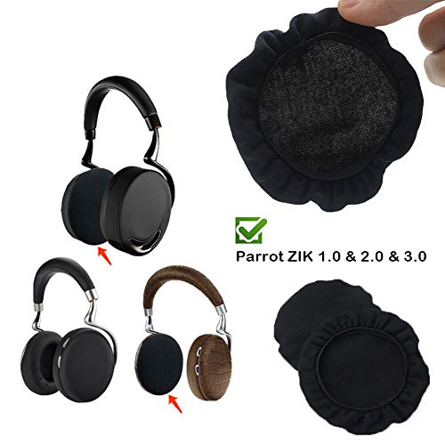 Tvoip 2pairs/4pcs Universal Stretchable Headphone Cover Washable Ear Cup Covers Fabric Headset Ear Pad Cover On-Ear Headphones Earpads (3.54"-4.33"(9-11cm)) - size: 3.54"-4.33"(9-11cm)