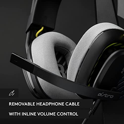 Astro A10 Gaming Headset Gen 2 Wired Headset, Over-Ear Gaming Headphones, Lightweight & Damage Resistant, Flip-to-Mute Microphone, 32 mm Drivers, Compatible with PS5, PS4, Nintendo Switch, PC - Black - color: Black