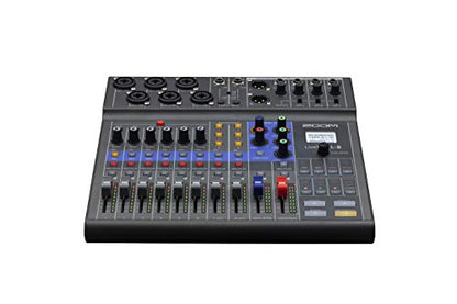 Zoom LiveTrak L-8 Battery Powered Mixer/Recorder for Musicians & Podcasters | 8-channel digital mixer with 12-in/4-out USB interface and 6 sound pads for podcasting, music and live streaming