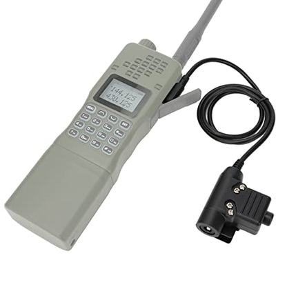 U94 PTT Military 2-Pin Adapter 7.0mm Plug Push to Talk for Baofeng ham Radio UV-5R MINI AR-5RM UV-21R UV-5G AR-152 PRO BF-F8HP PRO UV-5R DM-32 BF-888S Kenwood Two Way Radio