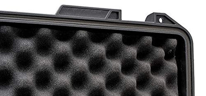 Small Medium Hard Case with Wheels and Pick'n'UP Foam | Protective Carrying case Gun, in-Ear, Wireless System or Camera Set - style: № 80-02 Int: 17.13 X 13.19 X 8.46 In.