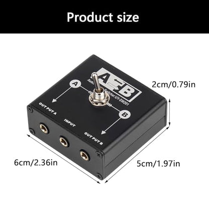 Studio 3.5mm Sound Switcher Passive Multiple Device Compatibility Metal Case Signals Selectors Passive Sound Switching Box