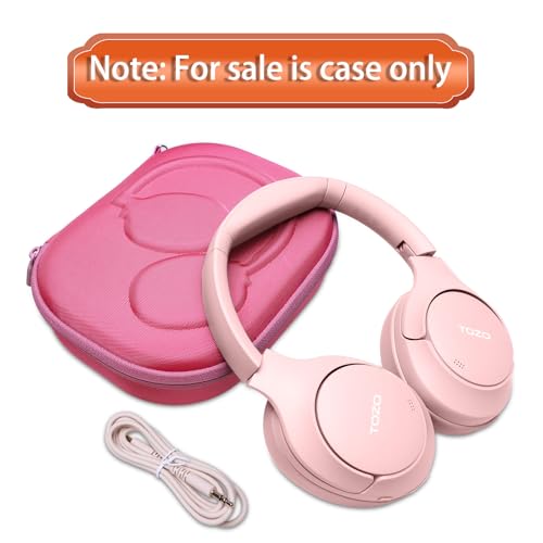 JBL Tune 510BT/720BT/770NC/520BT/520C/670NC 헤드폰 로즈용 케이스 | JBL Live 670NC/770NC/680NC/780NC 헤드폰용 휴대용 휴대용 하드 케이스 - color: 로즈 레드