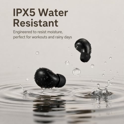 Mini Invisible Bluetooth Earbuds - Ergonomic Wireless Earbuds with Premium Sound Quality and One-Step Auto Pairing - color: Black