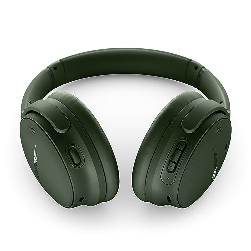 Bose QuietComfort Bluetooth Headphones, Wireless Headphones with Active Over Ear Noise Cancelling and Mic, Deep Bass, Up to 24 Hours of Playtime, Cypress Green - Limited Edition - color: Cypress Green