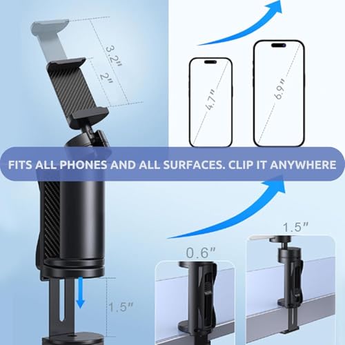 3 PACK Airplane Phone Holder Travel Essentials Accessories – Universal Hands Free Cell Phone Stand Mount for Air Plane Table Seat Desk, Cruise, Car & Flight – Mini Size for Vacation, iPhone, Samsung - size: 3 Pack