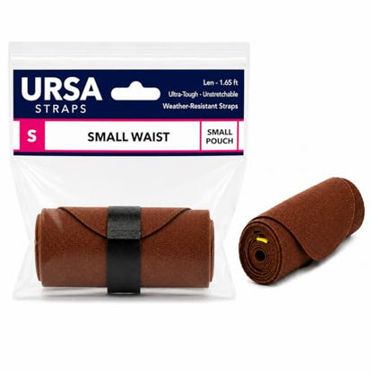 URSA Waist Strap - Small Waist, Small Pouch (Brown) | Ultra Slim, Breathable & Stretchy Microphone Transmitter Straps, Compatible with Most Transmitter/Receivers - color: Brown, size: Small Waist - Small Pouch