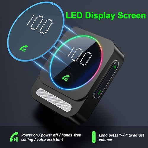 Bluetooth 5.3 Receiver for Car, Wireless Audio Adapter for Car/Home Stereo/Wired Headphones/Speaker, Bluetooth Aux Adapter, Dual AUX Outputs, RCA AUX 3.5mm Music Receiver - color: Black