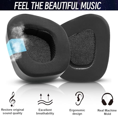 Replacement Ear Pads Cushions for Corsair Void & Corsair Void PRO RGB Wired/Wireless Gaming Headsets(Cooling-Gel/Black)