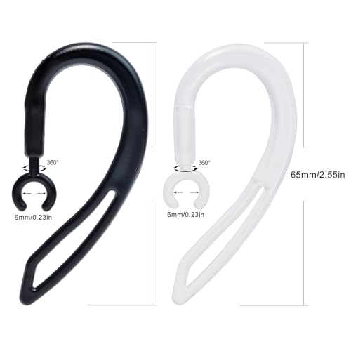 Replacement Ear Hook for Walkie Talkie Bluetooth Headset Black&Clear - color: Mix