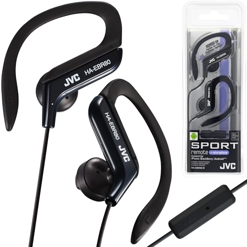 JVC HAEBR80B Sports Clip Headphones (Black) - color: Black