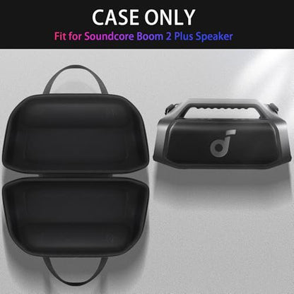 co2CREA for Soundcore Boom 2 Plus Outdoor Speaker Hard Protective Case | Portable Travel Design, Padded Interior, Detachable Shoulder Strap, Hand Strap And Strong Zipper For Easy Carrying