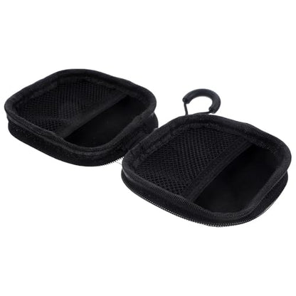 HEMOTON Portable Earbud Case with Zipper Design for Earphones and Small Items, Lightweight Oxford Cloth and Eva Material Travel Organizer Bag Suitable for Office and Travel Use