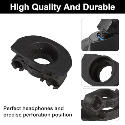 WH-1000XM4 Hinge Replacement Kit Swivel Hinge + U-Shaped Metal Lock Glove Repair Parts Genuine Compatible for Sony WH-1000xm4, Hinge Spin with Replacement Parts (Black)