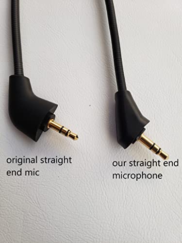 TNE 2 Pack Replacement Game Mic Microphone Boom for 2nd Version Wired Kingston HyperX Cloud 2 II Cloud Core Cloud Pro CloudX PS4 Xbox One Nintendo Switch Computer PC Gaming Headsets - style: Straight