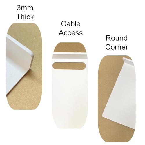 소형 플로팅 선반 - 두께 3mm, 16.5cm(6.5인치), 벽 선반, 에코, 카메라, 소형 스피커용 금속 플로팅 선반, 욕실, 거실, 침실용 벽 선반 (화이트 2개) - color: 화이트 2개