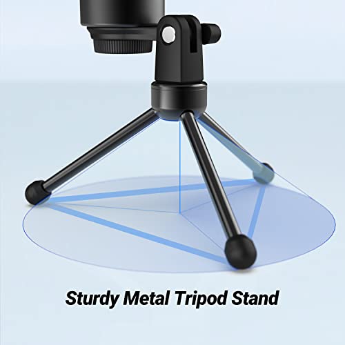 FIFINE DP1 Foldable Desktop Tripod Microphone Stand for Gaming Podcasting | Sturdy Metal Construction with Non-slip Rubber Feet